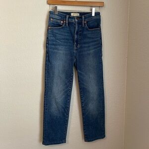 Madewell Women’s High Rise Straight Leg Denim The Perfect Vintage Jean, Size 26